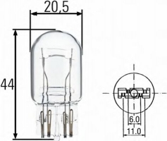 HELLA 8GD 008 893-002 Лампа накаливания