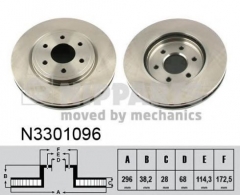 NIPPARTS N3301096 Тормозной диск