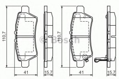 BOSCH 0 986 494 369 Тормозные колодки 