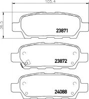 HELLA PAGID 8DB 355 010-241 Тормозные колодки 