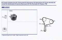 MAGNETI MARELLI 341311011101 Комплект ремня ГРМ