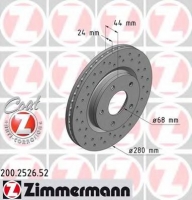 ZIMMERMANN 200.2526.52 Тормозной диск
