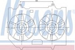 NISSENS 85279 Вентилятор радиатора