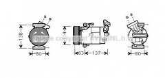 AVA QUALITY COOLING RTK437 Компрессор кондиционера