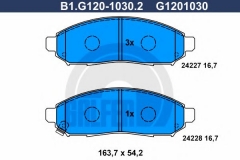 GALFER B1.G120-1030.2 Тормозные колодки 