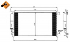 NRF 35583 Конденсатор кондиционера