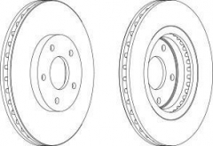 FERODO DDF1589-1 Тормозной диск