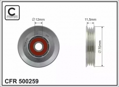 caffaro 500259 Ролик п/клин. ремня метал. NI Note 1.4L, Micra