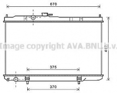 AVA QUALITY COOLING DN2352 Радиатор охлаждения