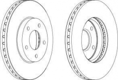 FERODO DDF1249-1 Тормозной диск