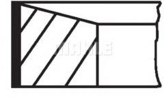 MAHLE ORIGINAL 022 07 N2 Комплект поршневых колец