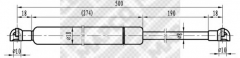 MAPCO 91529 Амортизатор багажника