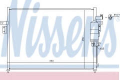 NISSENS 940445 Конденсатор кондиционера