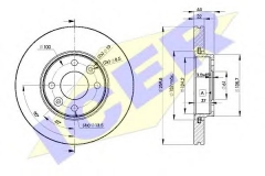 ICER 78BD7795-2 Тормозной диск