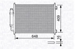 MAGNETI MARELLI 350203669000 Конденсатор кондиционера