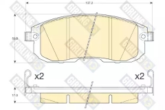 GIRLING 6136166 Колодки тормозные дисковые 6136166