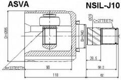 ASVA NSIL-J10 ШРУС