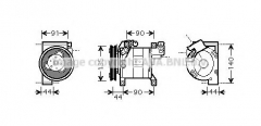 AVA QUALITY COOLING DNK322 Компрессор кондиционера