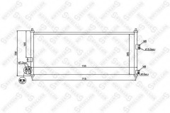 STELLOX 10-45032-SX Конденсатор кондиционера