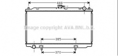 AVA QUALITY COOLING DN2216 Радиатор охлаждения