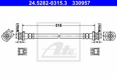 ATE 24.5282-0315.3 Тормозной шланг