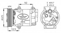 NRF 32208 Компрессор кондиционера