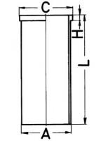 KOLBENSCHMIDT 89853190 Гильза цилиндра