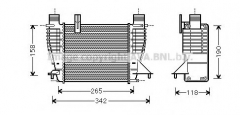 AVA QUALITY COOLING DN4356 Интеркулер