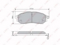 LYNXauto BD-5725 Тормозные колодки 