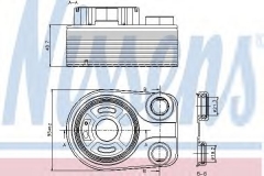 NISSENS 90705 Масляный радиатор двигателя