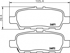 HELLA PAGID 8DB 355 014-561 Тормозные колодки 