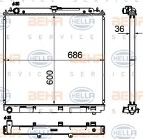 HELLA 8MK 376 790-311 Радиатор охлаждения