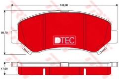 TRW GDB3467DTE Тормозные колодки 