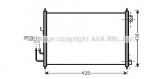 AVA QUALITY COOLING DN5328 Конденсатор кондиционера