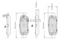 BOSCH F 03B 150 099 Тормозные колодки 