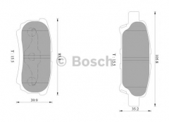 BOSCH 0 986 AB1 401 Тормозные колодки 