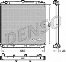 DENSO DRM46041 Радиатор, охлаждение двигателя