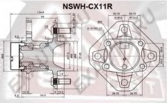 ASVA NSWH-CX11R Ступица колеса