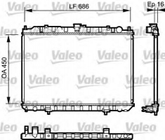 VALEO 735062 Радиатор охлаждения