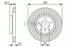 BOSCH 0 986 479 T44 Тормозной диск