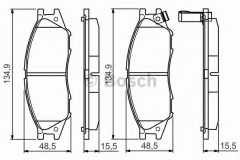 BOSCH 0 986 495 146 Тормозные колодки 