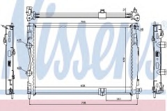 NISSENS 67361 Радиатор охлаждения