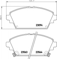 HELLA PAGID 8DB 355 017-171 Тормозные колодки 