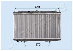 JAPANPARTS RDA213005 Радиатор охлаждения