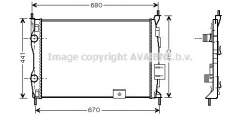 AVA QUALITY COOLING DNA2278 Радиатор охлаждения