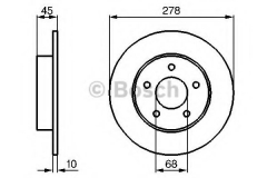 BOSCH 0 986 479 067 Тормозной диск