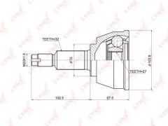 LYNXauto CO-3677 ШРУС