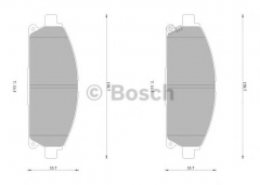 BOSCH 0 986 AB1 428 Тормозные колодки 