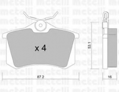 METELLI 22-0100-2 Тормозные колодки 