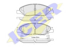 ICER 182074 Тормозные колодки 